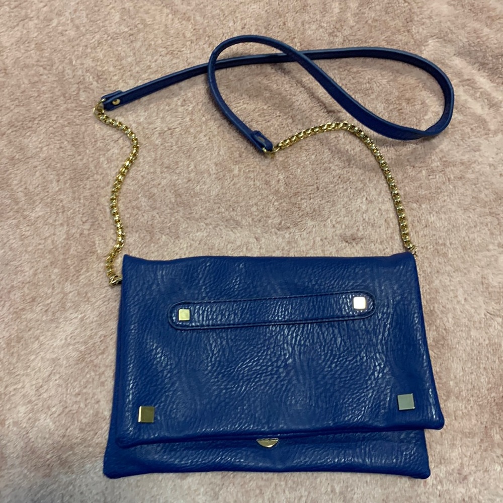 Blue crossbody purse